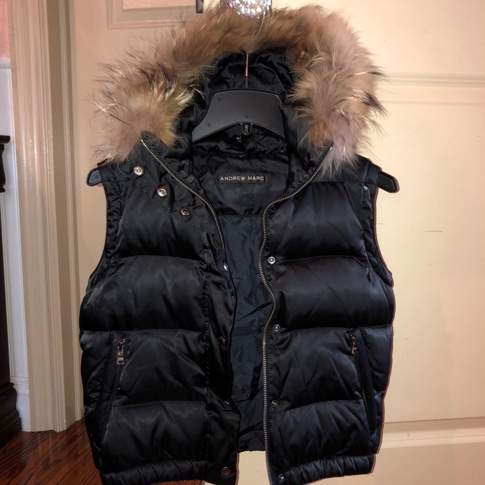 Andrew Marc Black Vest